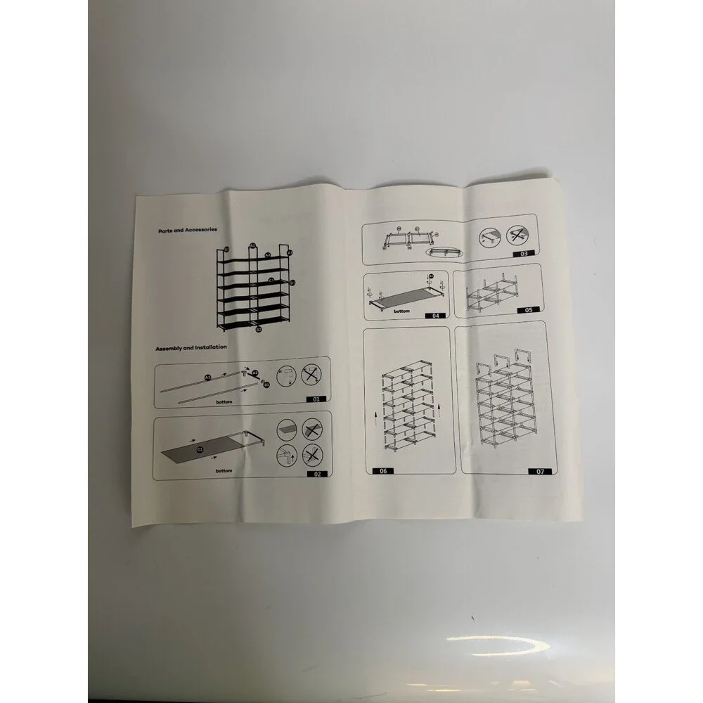 6 Layer Fabric Double Row Shoe Rack AW-HK011